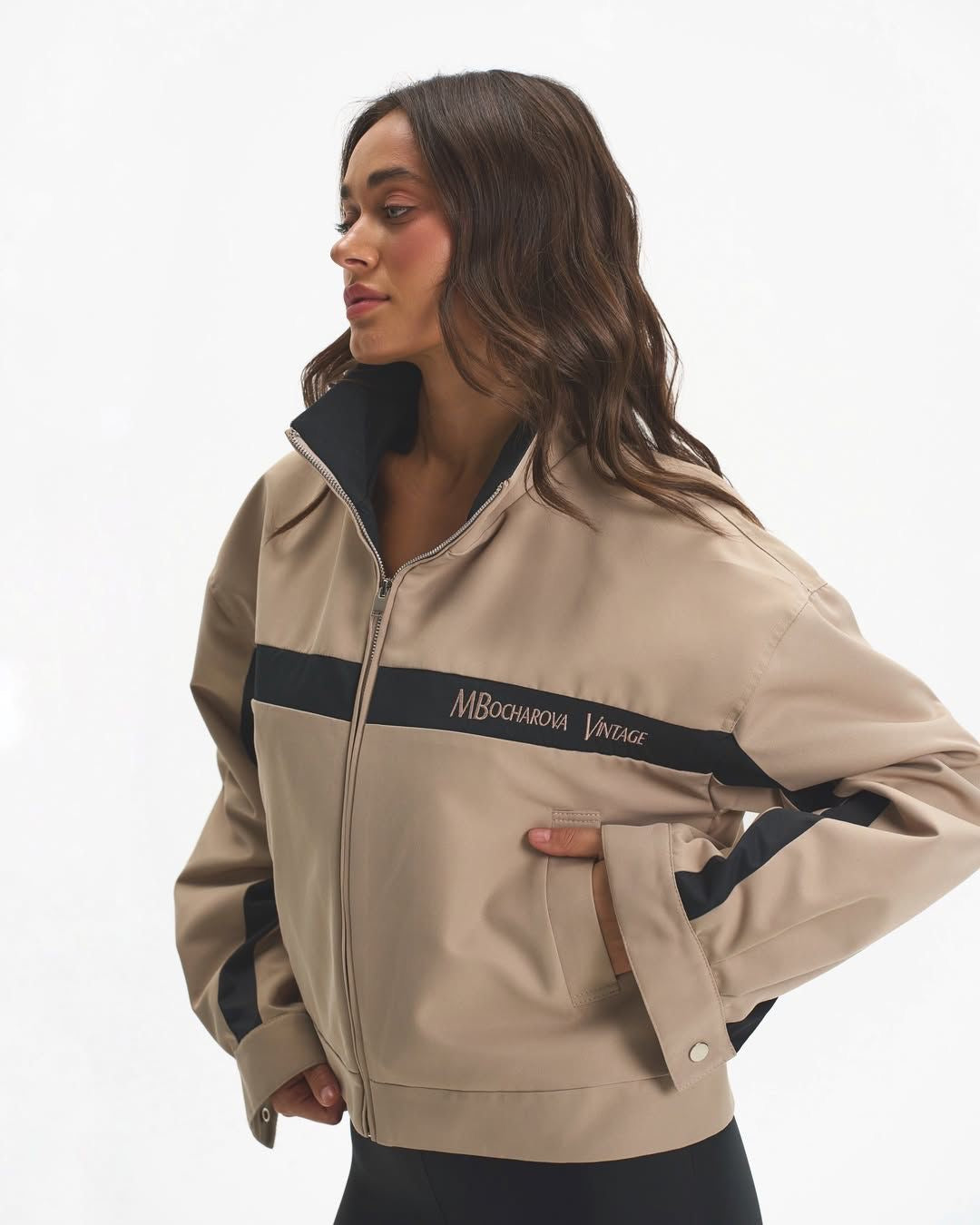 Retro zip up jacket