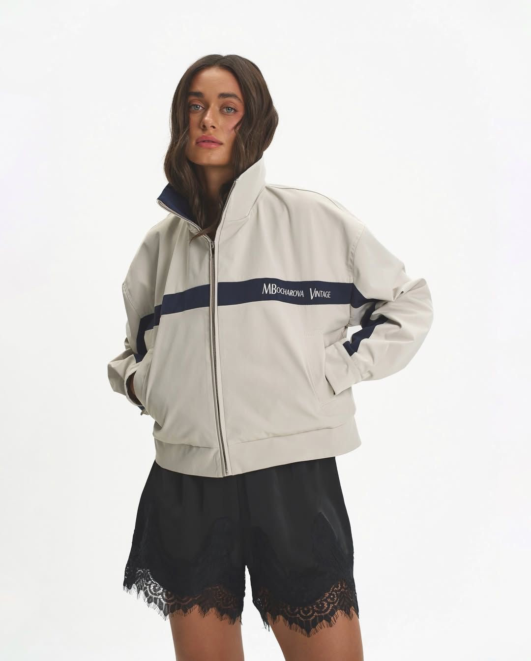 Retro zip up jacket