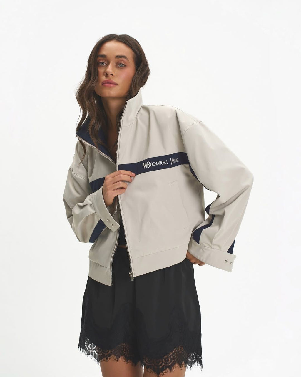 Retro zip up jacket